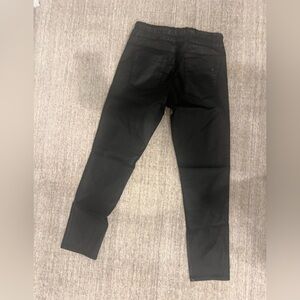 Flog black coated straight leg pants
